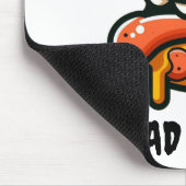 "This bad pizza logo mouse pad is just awesome!" Mousepad (Ecke)