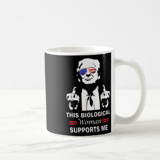 This Biological Woman Supports Me Trump 2025  Kaffeetasse