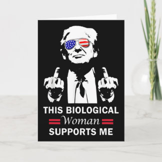 This Biological Woman Supports Me Trump 2025  Karte