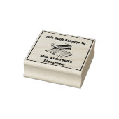 This Book Belongs To Teacher Name Classroom Gummistempel (Stempel)