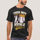 This Boy Double Digits 10 Year Old Birthday Ten Ba T-Shirt (Vorderseite)
