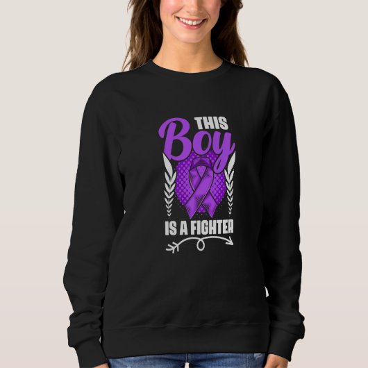 This Boy Is A Fighter Epilepsy Survivor Epilepsy A Sweatshirt (Vorderseite)