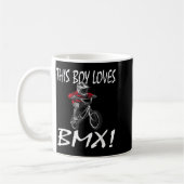 This Boy Loves Bmx, Kids Bmx  Kaffeetasse (Links)