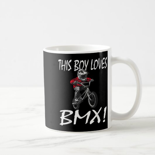 This Boy Loves Bmx, Kids Bmx  Kaffeetasse (Rechts)
