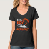 This Boy Loves Paragliding Paraglider Paraglide Pa T-Shirt (Vorderseite)