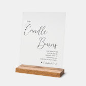 This Candle Burns Memorial Wedding Acrylic Sign Acrylschild (Winkel)