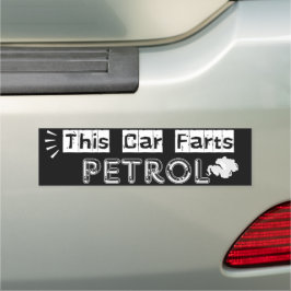 This Car Farts Petrol Witty Joke Auto Magnet
