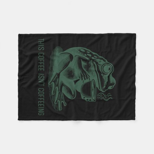 This Coffee Isn't Coffeeing Funny Cafeine Addictio Fleecedecke (Vorderseite (Horizontal))