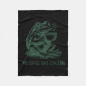 This Coffee Isn't Coffeeing Funny Cafeine Addictio Fleecedecke (Vorderseite)