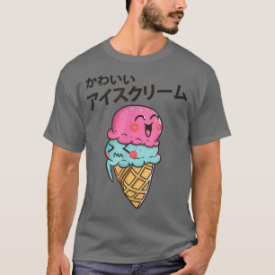 This Cute Kawaii Strawberry Ice Cream Cone Foodie  T-Shirt
