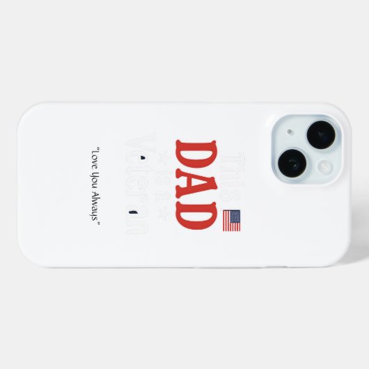 This Dad is a Veteran Phone Case – Cool Dad Gift (Rückseite (Horizontal))