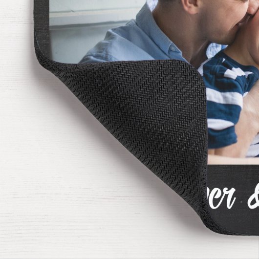 This Dad Is Loved By Add Photo & Names Mousepad (Ecke)