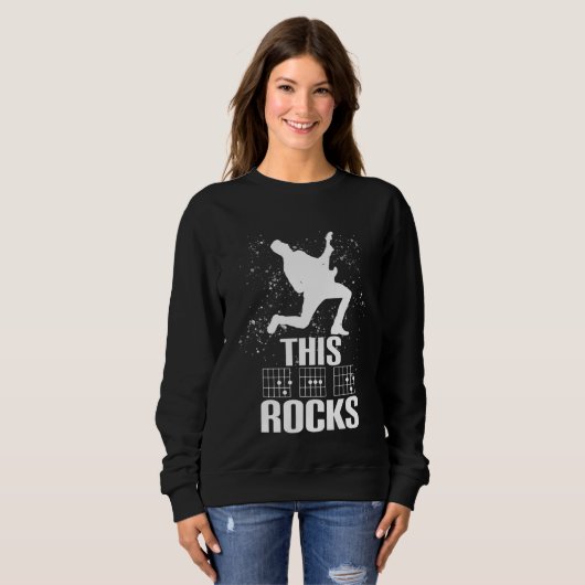 This DAD Rocks Guitar Chords Sweatshirt (Vorne ganz)