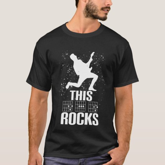 This DAD Rocks Guitar Chords T-Shirt (Vorderseite)