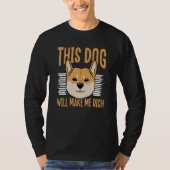 This Dog will Make You Rich Cryptocurrency Crypto T-Shirt (Vorderseite)