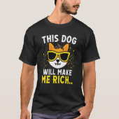 This Dog will Make You Rich Cryptocurrency Crypto  T-Shirt (Vorderseite)