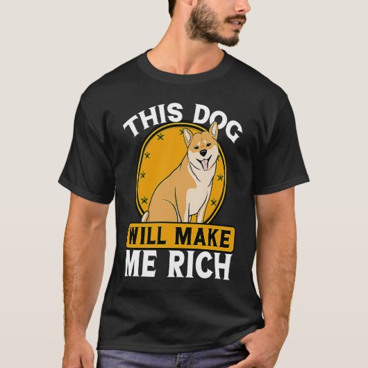 This Dog will Make You Rich Cryptocurrency Crypto T-Shirt (Vorderseite)