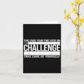 This Ends Your Time Here On The Challenge Take Car Karte (Gelbe Blume)