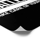 This Ends Your Time Here On The Challenge Take Car Poster (Ecke)