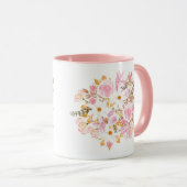 This floral Mama design features elegant botanical Tasse (VorderseiteRechts)