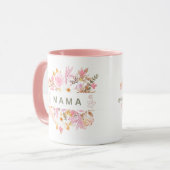 This floral Mama design features elegant botanical Tasse (Vorderseite Links)