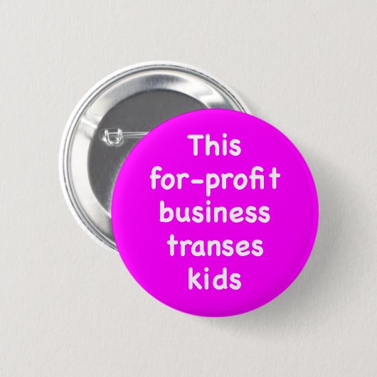 This for-profit business transes kids button (Vorne & Hinten)