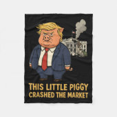 This Ggy Crashed The Market Funny Quote  Fleecedecke (Vorderseite)