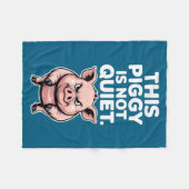 This Ggy Is Not Quiet Litical Funny Quote Meme Fleecedecke (Vorderseite (Horizontal))