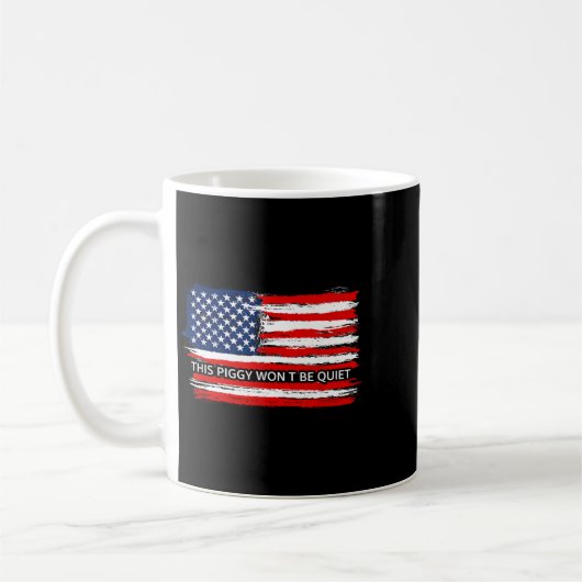 This Ggy Won't Be Quiet Funny Flag Kaffeetasse (Links)