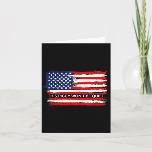 This Ggy Won't Be Quiet Funny Flag Karte (Vorderseite)