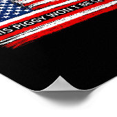 This Ggy Won't Be Quiet Funny Flag  Poster (Ecke)