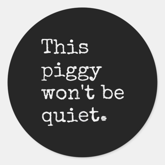 This Ggy Won't Be Quiet Runder Aufkleber (Vorderseite)