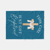 This Girl Got Baptized Christian Baptism I Decided Fleecedecke (Vorderseite (Horizontal))