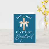 This Girl Got Baptized Christian Baptism I Decided Karte (Gelbe Blume)