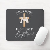 This Girl Got Baptized Christian Baptism I Decided Mousepad (Mit Mouse)
