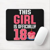 This Girl Is Ly 18 Years Old 18th Birthday Party Mousepad (Mit Mouse)