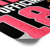 This Girl Is Ly 18 Years Old 18th Birthday Party  Poster (Ecke)