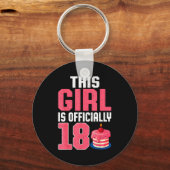 This Girl Is Ly 18 Years Old 18th Birthday Party  Schlüsselanhänger (Vorderseite)