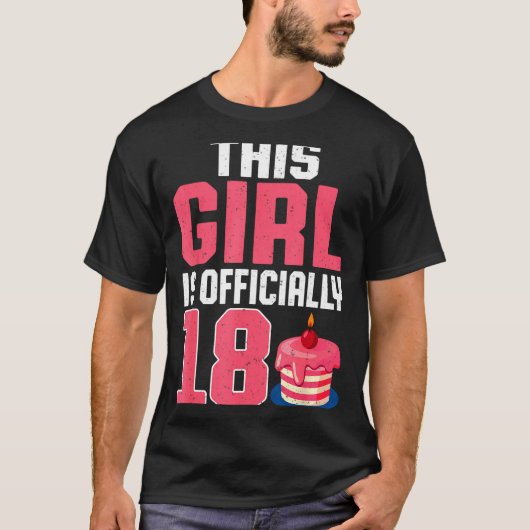 This Girl Is Ly 18 Years Old 18th Birthday Party T-Shirt (Vorderseite)