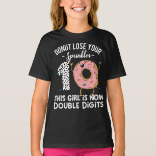 This Girl is Now Double Digits 10th Birthday Shirt