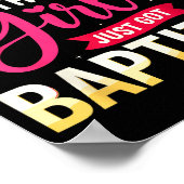 This Girl Just Got Baptized Shirt Girls Baptism Sh Poster (Ecke)