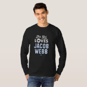 This Girl Loves Jacob Webb Texas Baseball MLBPA T-Shirt (Vorne ganz)