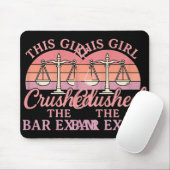 This Girl Ped Bar Exam Funny Law Student Lawyer Gi Mousepad (Mit Mouse)