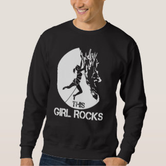 This Girl Rocks Rock Climbing Boulder Carabiner Cl Sweatshirt