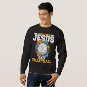 This girl runs on jesus and volleyball sweatshirt (Vorne ganz)