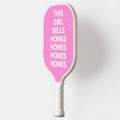 This Girl Sells Homes Homes Customized  Pickleball Schläger (Links)