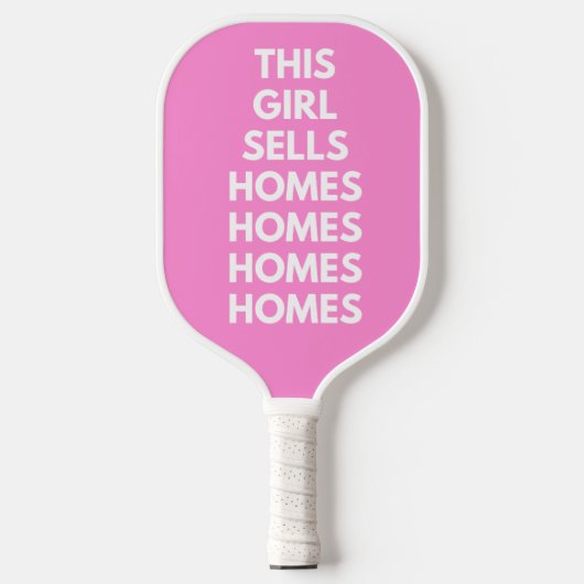 This Girl Sells Homes Homes Customized  Pickleball Schläger (Vorderseite)