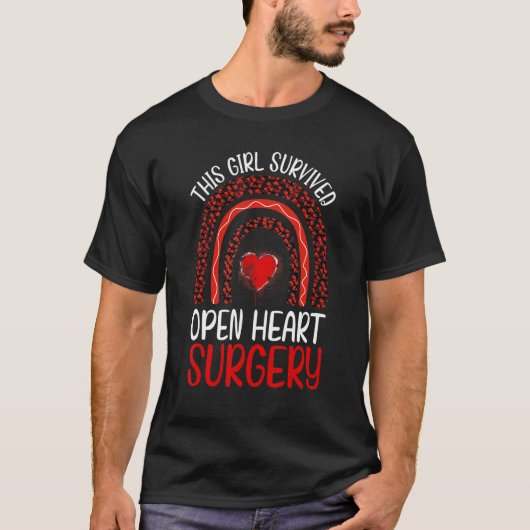 This Girl Survived Open Heart Surgery Womens Survi T-Shirt (Vorderseite)