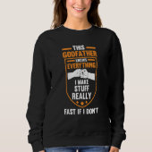 this godfather knows everything goddad sweatshirt (Vorderseite)