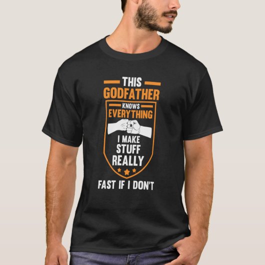 this godfather knows everything goddad T-Shirt (Vorderseite)